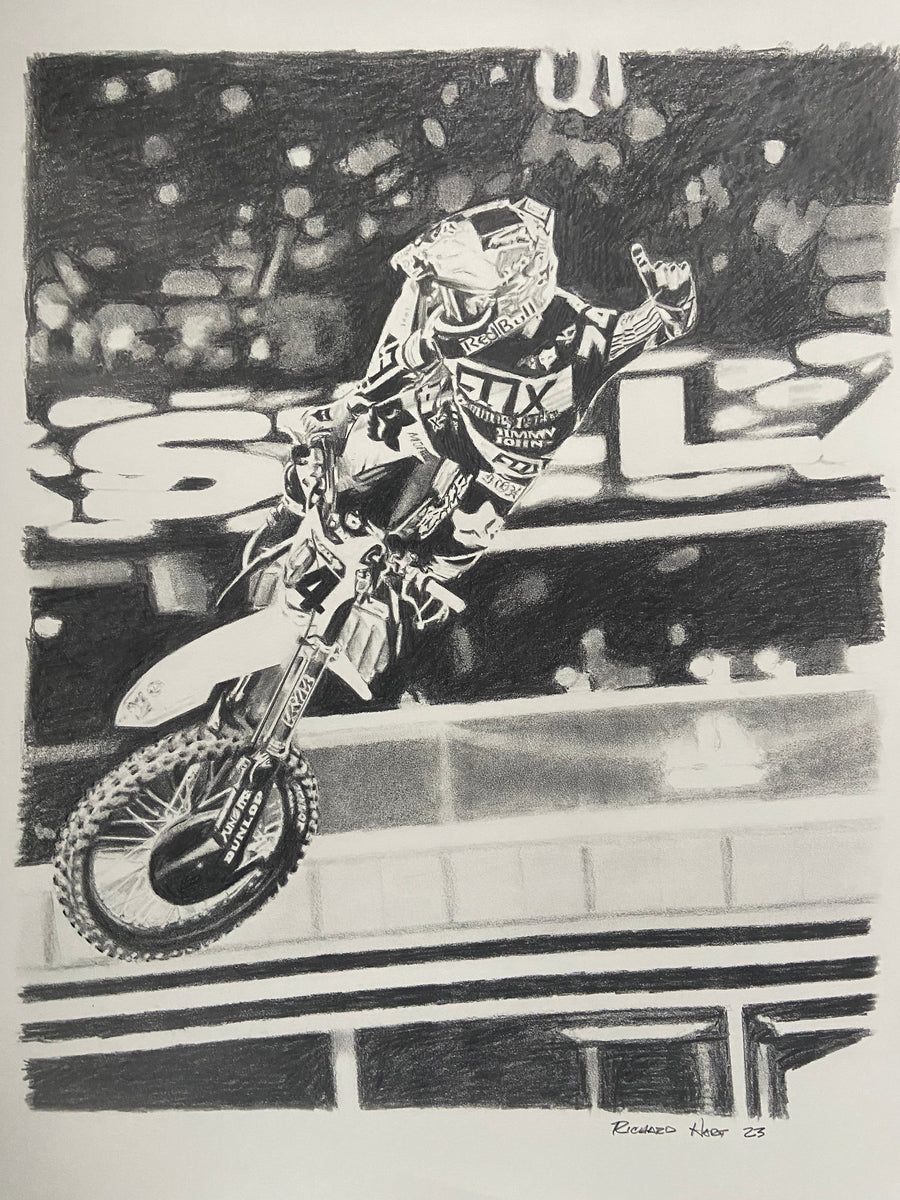 Ken Roczen Original Drawing Motocross Supercross Champion