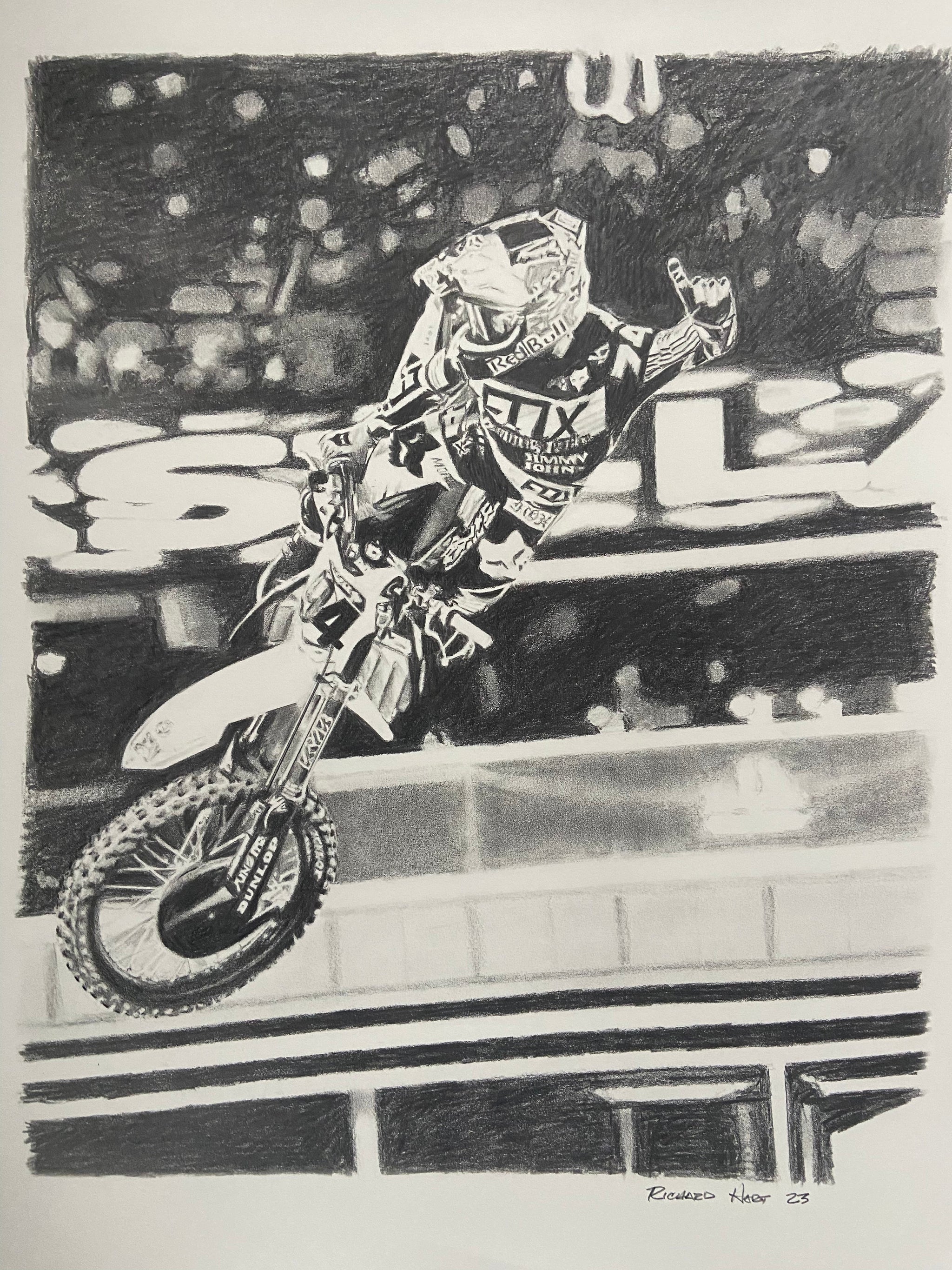 Ken Roczen Original Drawing Motocross Supercross Champion
