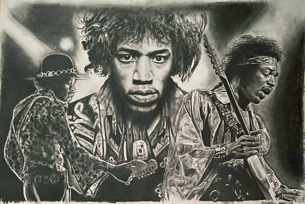 Jimi Hendrix Original Drawing